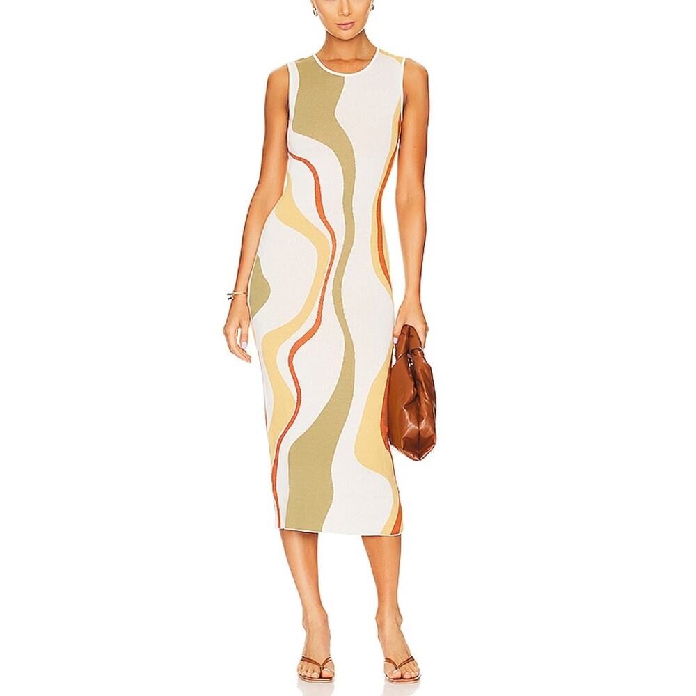 Minkpink Knit Abstract Ziggy Dress Size S